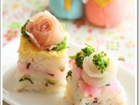 ひな祭り＊プチケーキ風寿司